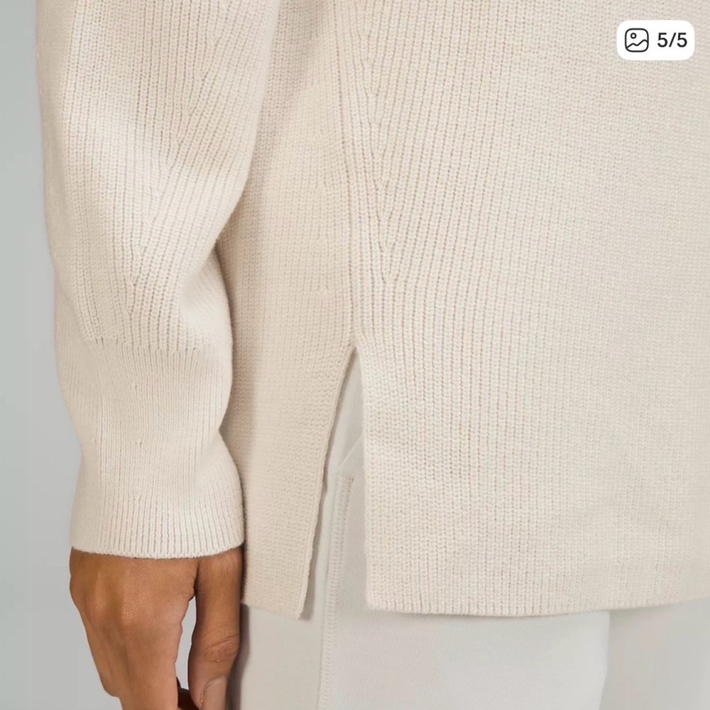 LULULEMON 6 Merino Wool Capsule Minimalist Cottagecore Eclectic Grandma Sweater - Picture 3 of 16